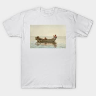 Three Boys in a Dory with Lobster Pots by Winslow Homer T-Shirt